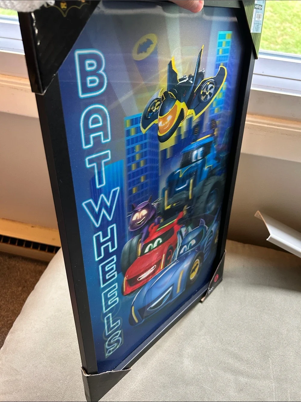 Batwheels Legion of Zooms Framed Kids Wall Art - Colorful Purple & Blue